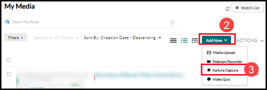 Highlighting Add New dropdown